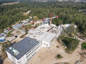 Plac budowy widziany z perspektywy lotu ptaka
