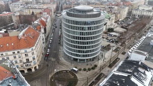 Okrąglak z lotu ptaka