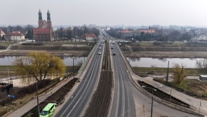 most Chrobrego - widok w kierunku Ostrowa Tumskiego