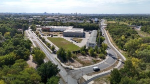 Rejon ul. Podolańskiej i Szczawnickiej widziany z perspektywy lotu ptaka