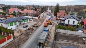 Maszyny budowlane podczas pracy