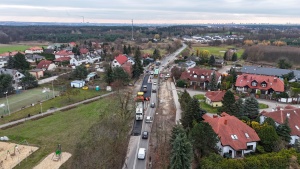 Plac budowy widziany z perspektywy lotu ptaka