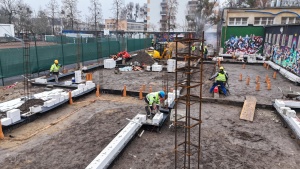 Murarze podczas pracy