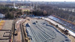 Plac budowy widziany z perspektywy lotu ptaka