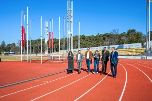 Wizytacja na stadionie lekkoatletycznym