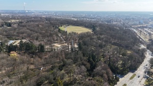 Widok na Cytadele z perspektywy lotu ptaka