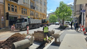 Prace budowlane na ul. 3 Maja
