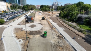 Plac budowy w rejonie Stadionu im. E. Szyca