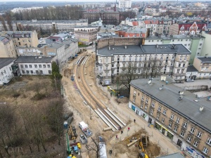 widok z lotu ptaka odcinka Kilińskiego - rynek Wildecki