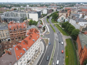 widok na ul. Solną z lotu ptaka