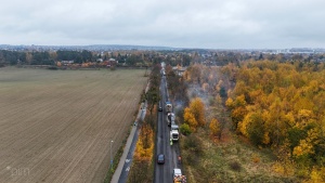 ul. Biskupińska z lotu ptaka