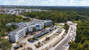szkoła na Strzeszynie  z lotu ptaka