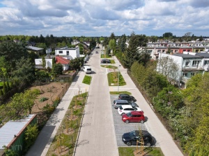 Ul. Architektów po przebudowie - widok z perspektywy lotu ptaka