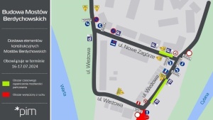 schemat zmiany w organizacji ruchu na Zagórzu