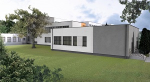 wizualizacja budynku Zespołu Szkół Przemysłu Spożywczego im. J. J. Śniadeckich