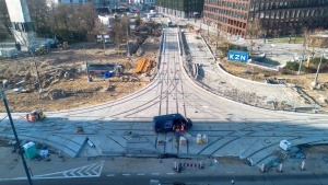 Węzeł Wierzbięcice widziany z perspektywy lotu ptaka