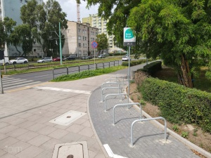 Stojaki na rowery przy ul. Hetmańskiej