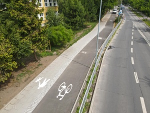 Nowa infrastruktura - widok w kierunku centrum