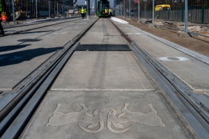 Przebudowane torowisko na węźle Wierzbięcice 