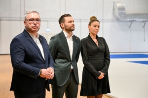 konferencja prasowa w Hali Sportów Walki