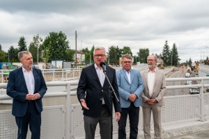 Prezydent Jaśkowiak przemawiający na konferencji