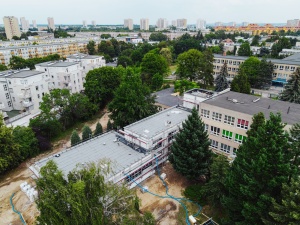 Budowa Branżowego Centrum Umiejętności z lotu ptaka, fot. UMP