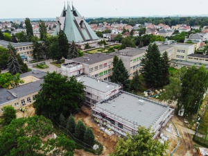 Budowa Branżowego Centrum Umiejętności z lotu ptaka, fot. UMP