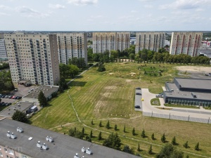 Teren przyszłego parku widziany z lotu ptaka