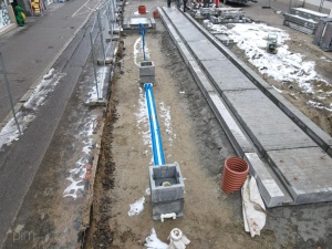 elementy infrastruktury podziemnej oraz torowiska na ul. Fredry