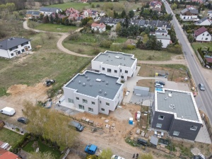 widok inwestycji z lotu ptaka