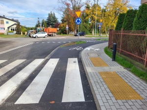 Przejście dla pieszych na ul. Ługańskiej.