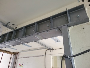 Prace budowlane podczas przebudowy SP 68