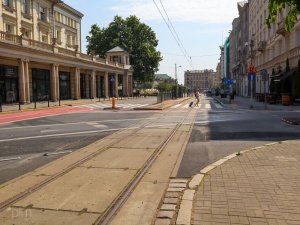 ul. plac Wolności - widok w kierunku Starego Rynku
