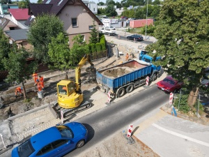 Maszyny budowlane podczas pracy