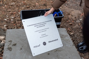 Wmurowanie kapsuły czasu pod budowę nowej szkoły