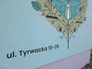 Elementy muralu na ul. Tyrwackiej