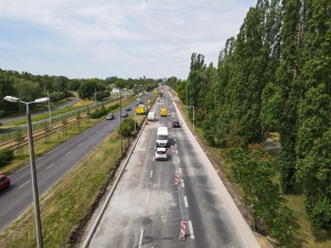 Widok na ul. Warszawską - ujęcie z dron