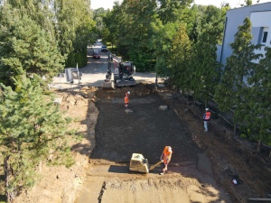 Prace budowlane na ul. Heleny Modrzejewskiej