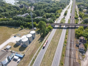 Ul. Warszawska z lotu ptaka 