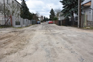 Ul. Kunickiego przed rozpoczęciem prac budowlanych