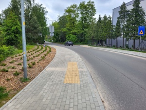 Ul. Heleny Modrzejewskiej po zakończeniu prac budowlanych