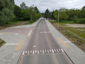 Ul. Heleny Modrzejewskiej po zakończeniu prac budowlanych