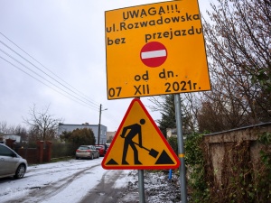 Ul. Rozwadowska w trakcie budowy