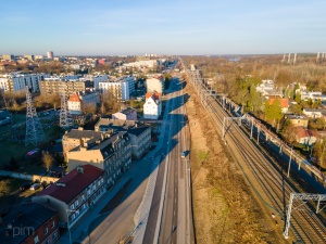 Ul. Św. Wawrzyńca po remoncie z lotu ptaka