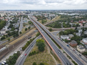 Wiadukt Górczyński z lotu ptaka