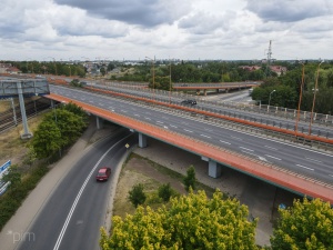 Wiadukt Górczyński z lotu ptaka