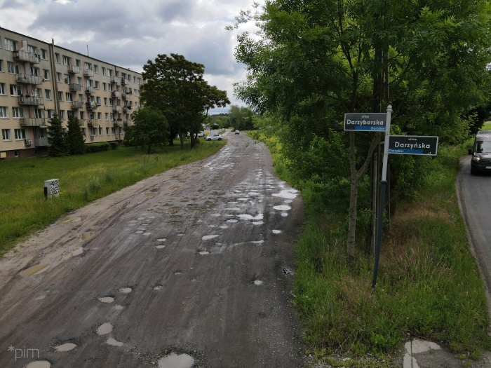 Ul. Darzyborska przed przebudową